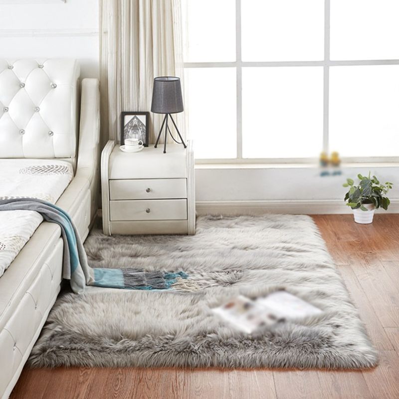 Simpleity Area Teppich funky einfach Wohnzimmer Teppich Polyester Shag Teppich mit Rutsch-Rücken