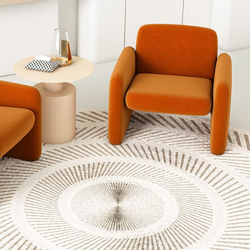 Contemporary Solid Color Accent Armchair Living Room Accent Chair