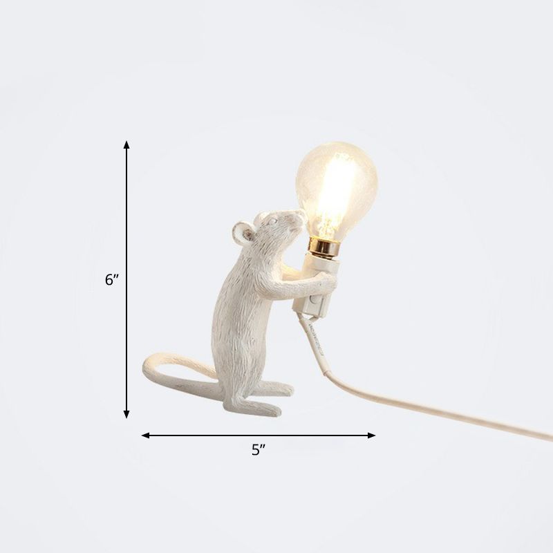 Lampada da letto per lampadina per lampadina per lampadina nuda decorativa con base per mouse