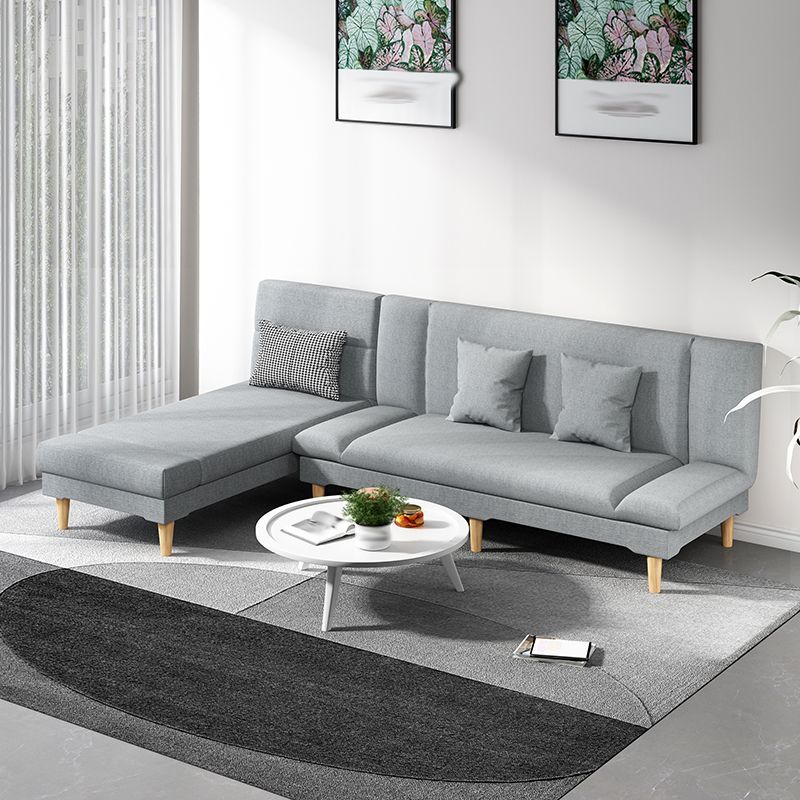 Scandinavian Chaise Lounge Solid Color Chaise Lounge Sofa Armless