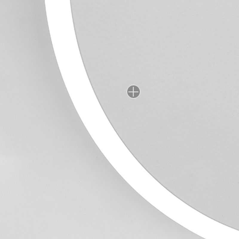 1-Light Round Shade Murce Murce Modern Simple Style Wall Éclairage en blanc