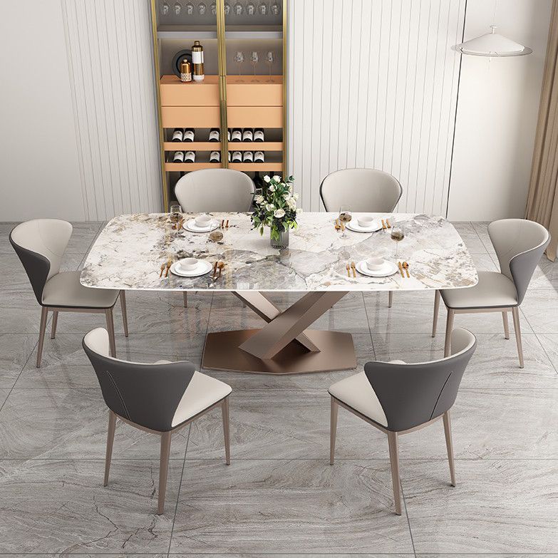 Contemporary Upholstered Armless Chair Home Wingback Dining Chair