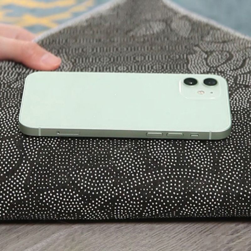 Blue Tone Modern Indoor Rug Polyester Abstract Print Carpet Non-Slip Backing Rug for Home Decoration