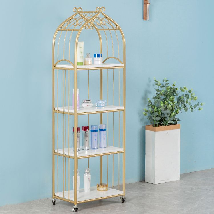 GLAM STYLE -Bücherregal Open Back Bücherregal für Home Office Study Room mit Rollen