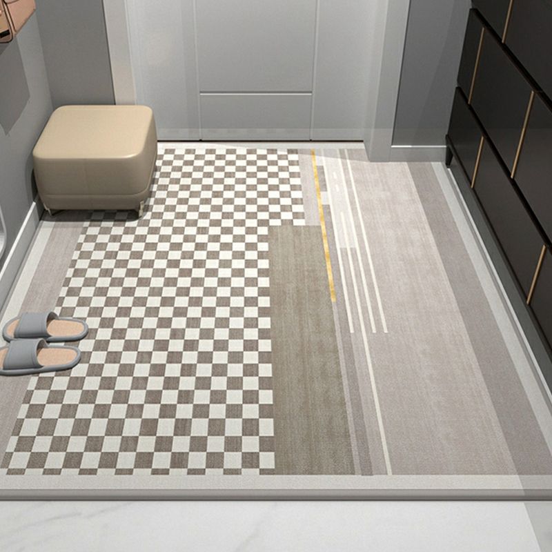 Rectangle Geometric Printed Modern Adults Non-Slip Backing Area Carpet