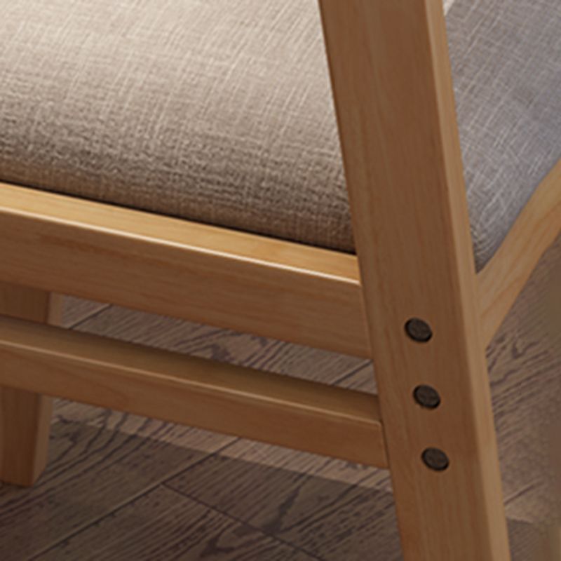 Contemporary Style Dining Wooden Chair Kitchen Dining Open Back Armless Chairs