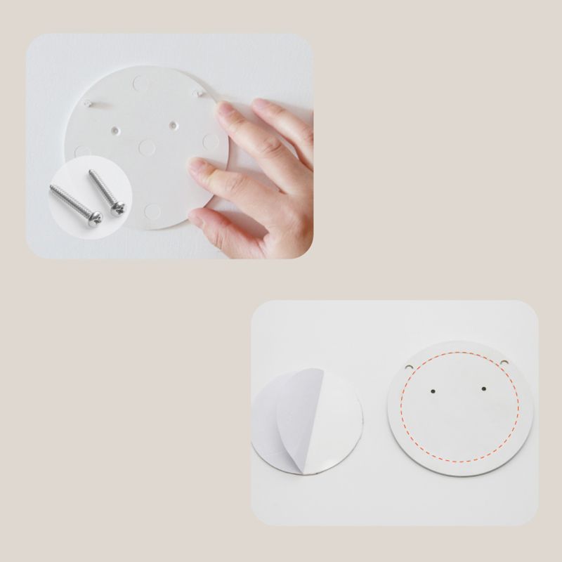 Modern Creative Creative White White Wall Sconce Sconce Plastic Dome Light per gli spazi interni