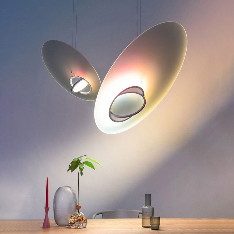 Galaxy LED Suspension Lighting Artistic Acrylic Multicolored Pendant Chandelier for Cafe
