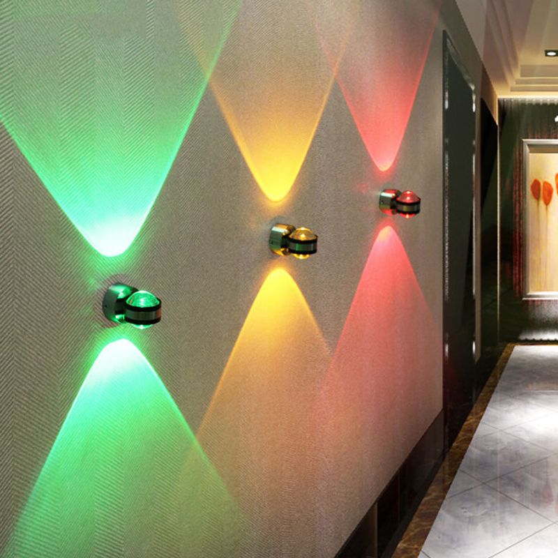 Contemporary Style Geometric Wall Mounted Lamps Metal Multi Lights Wall Sconces