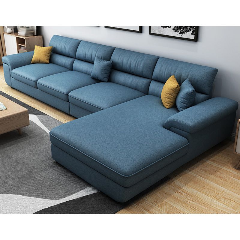 Coussins amovibles décontractés sectionnelles 37,4 "H Sofa de bras supérieur d'oreiller avec 4 oreillers