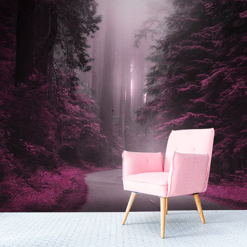 Environment Friendly Resistant Mural Wallpaper Forest Sleeping Room Wall Mural