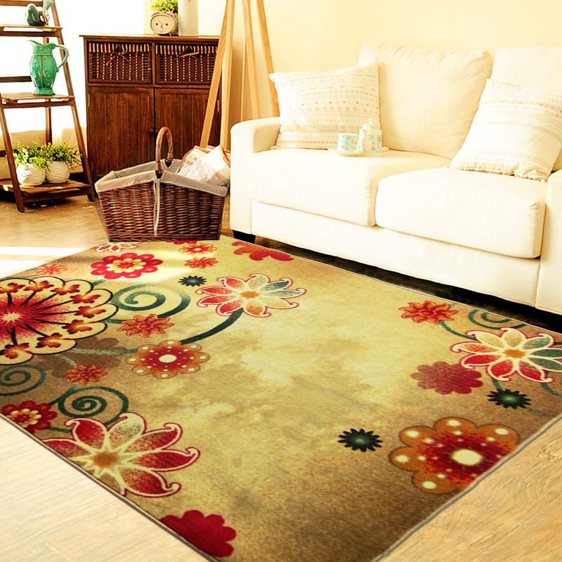 Navy Modern Carpet Polyester grafisch tapijt wasbaar tapijt voor woningdecoratie