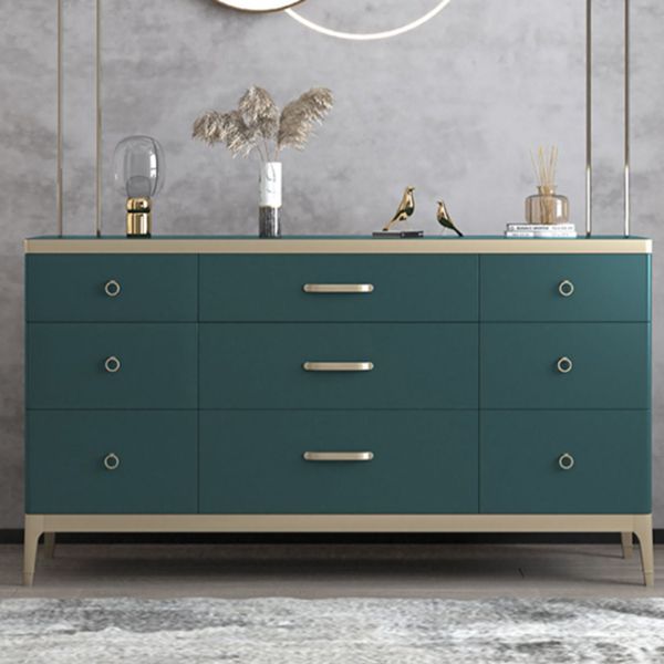 Glam Storage Chest Dresser Wooden Storage Chest with Drawers