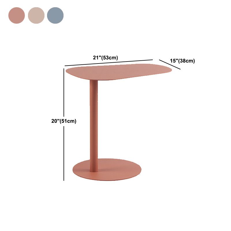 Mid-Century Metal Geometric Side End Table 20" Tall C Side Table