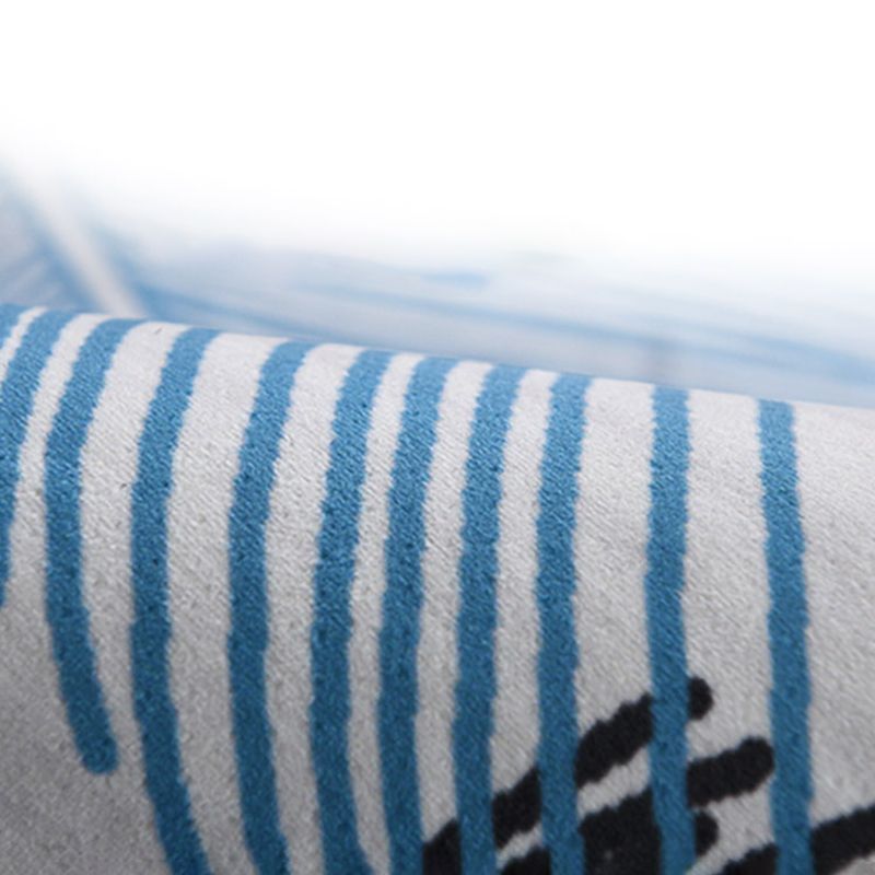 Creative Contemporary Rectangle Indoor Rug Trendy Geometrical Design Carpet Polyester Stain Resistant Rug for Home Decor