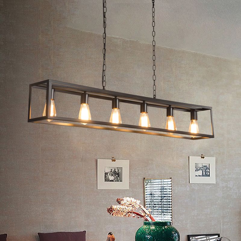 Éclairage de l'île rectangle