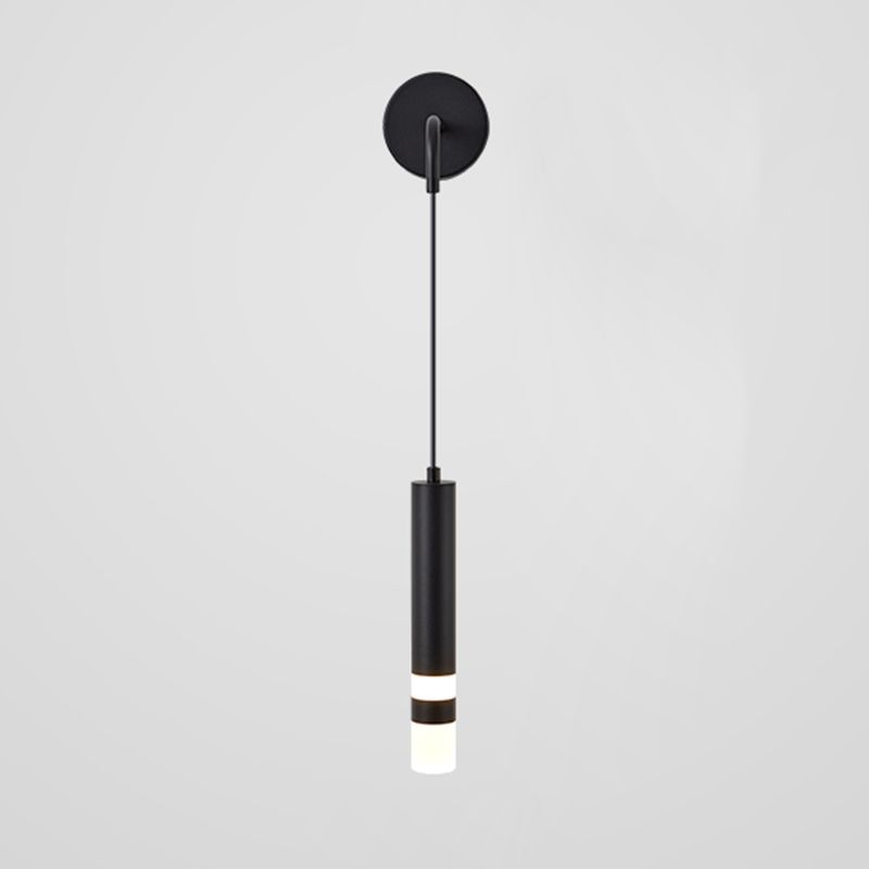 Application en métal lumière murale moderne style suspendu mural en noir et or