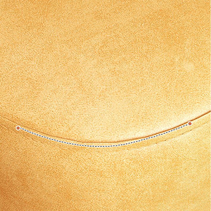 Solid Color Leather Standard Stool Modern Style Simple Household Rectangular Stool