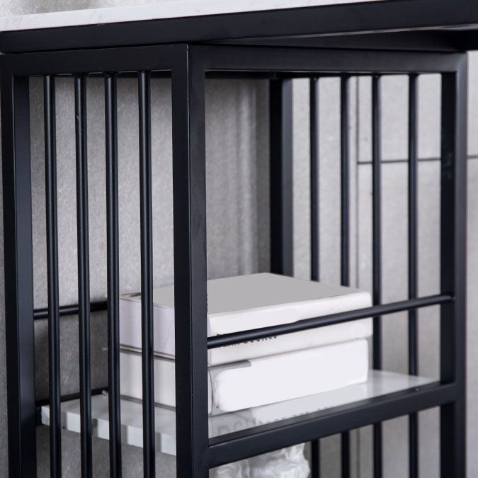 Industrial Bar Table Set 1/3 Pieces Faux Marble Rectangle Table and Stool Set