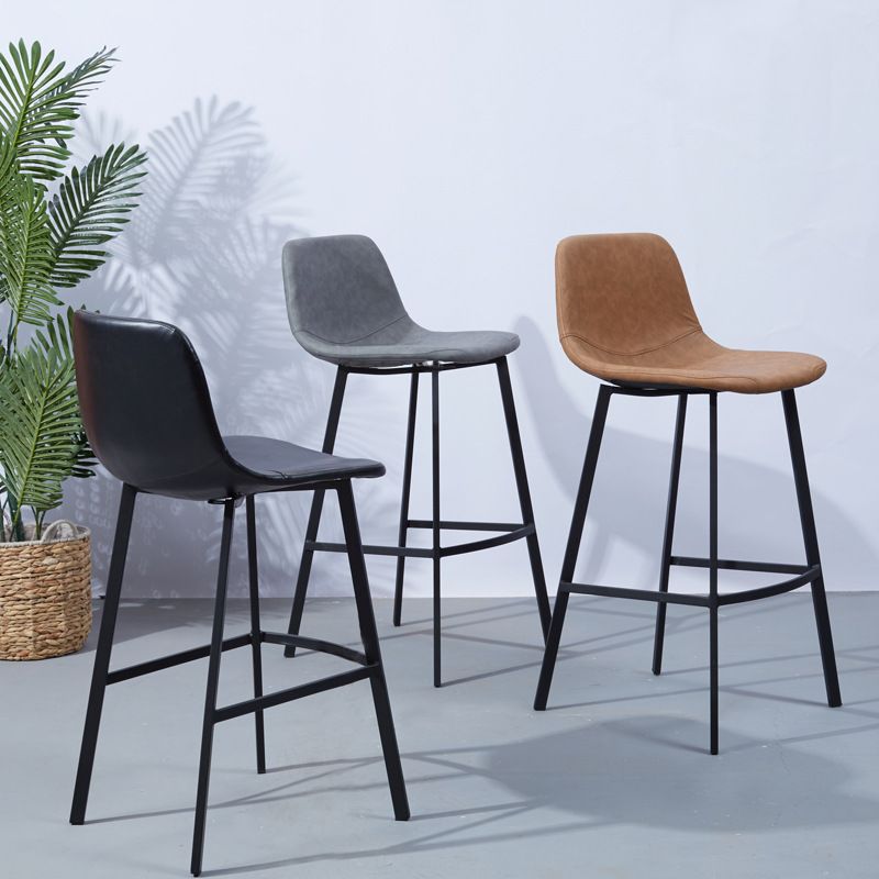 Pu Leather Barstools Salon industriel Bar et tabouret de comptoir