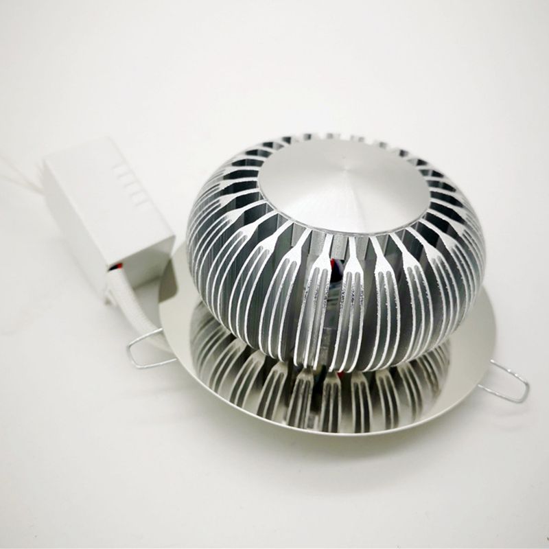 Modern Style LED Wall Lamp Sliver Metal Hollowed Out Sconce Lighting in RGB Color Light with Remote Control