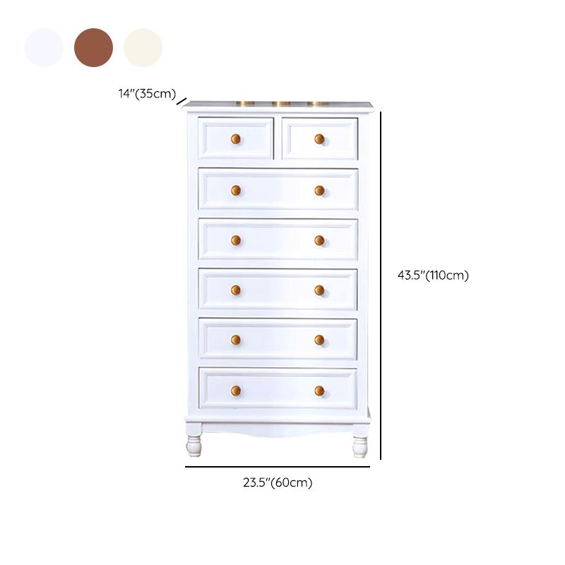 Contemporary Chest Knobs Solid Wood with Drawer Rectangle Accent Chest