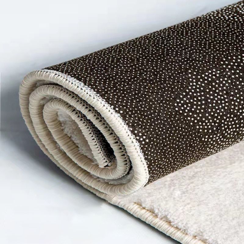Green Casual Carpet Polyester Stripe Carpet Non-Slip Backing Rug for Drawing Room
