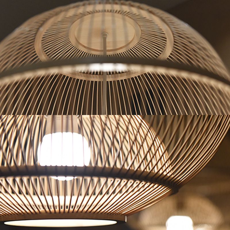 MODERNE MODIQUE BAMBOO PROSITIF LAMBE FORME 1 LUMIÈRE LUMINE BAMBOO PENDANT POUR LE SOIR