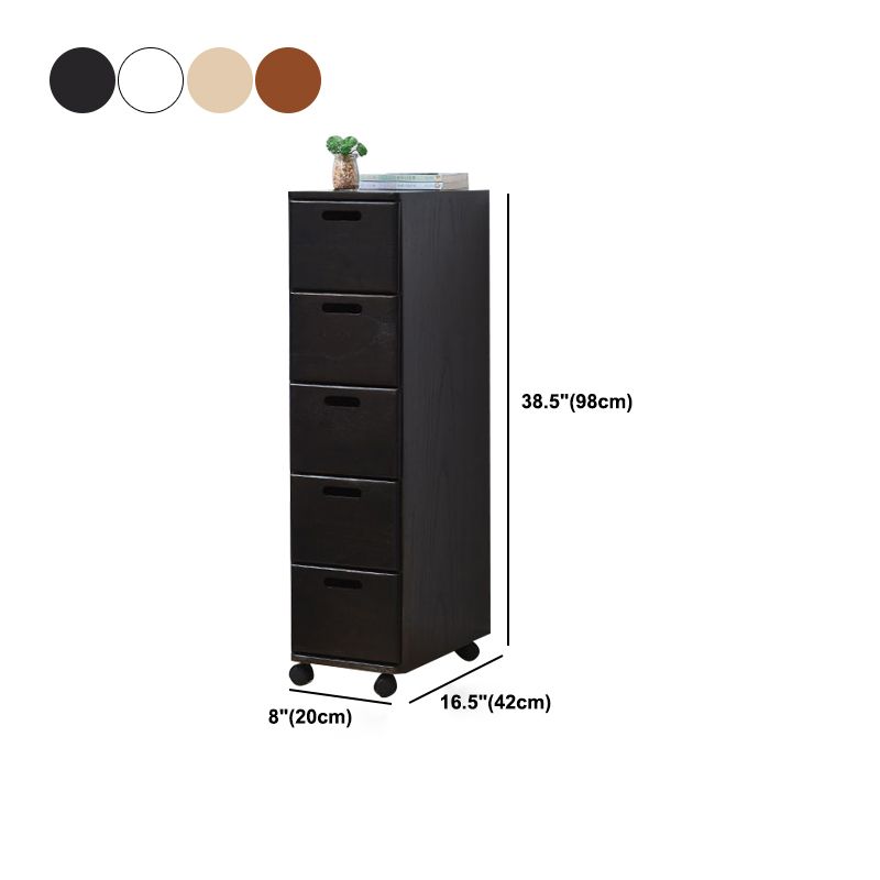 Solid Wood Rectangle Accent Chest with Drawers Chest 7.87" Long