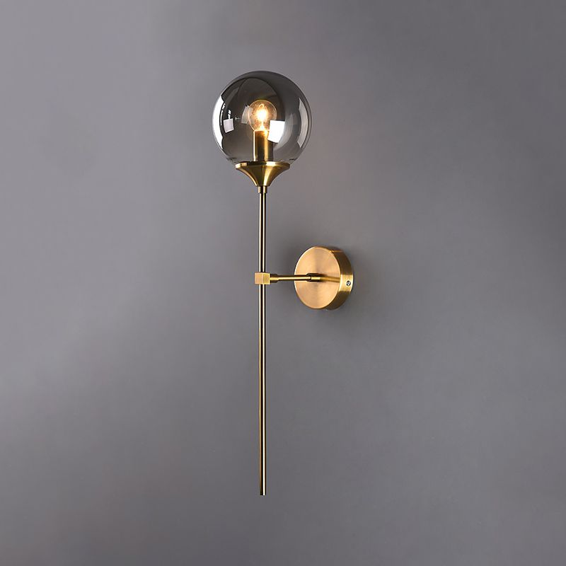 Luz de pared de vidrio de estilo moderno Diseño de luz creativa de luz creativa para dormitorio