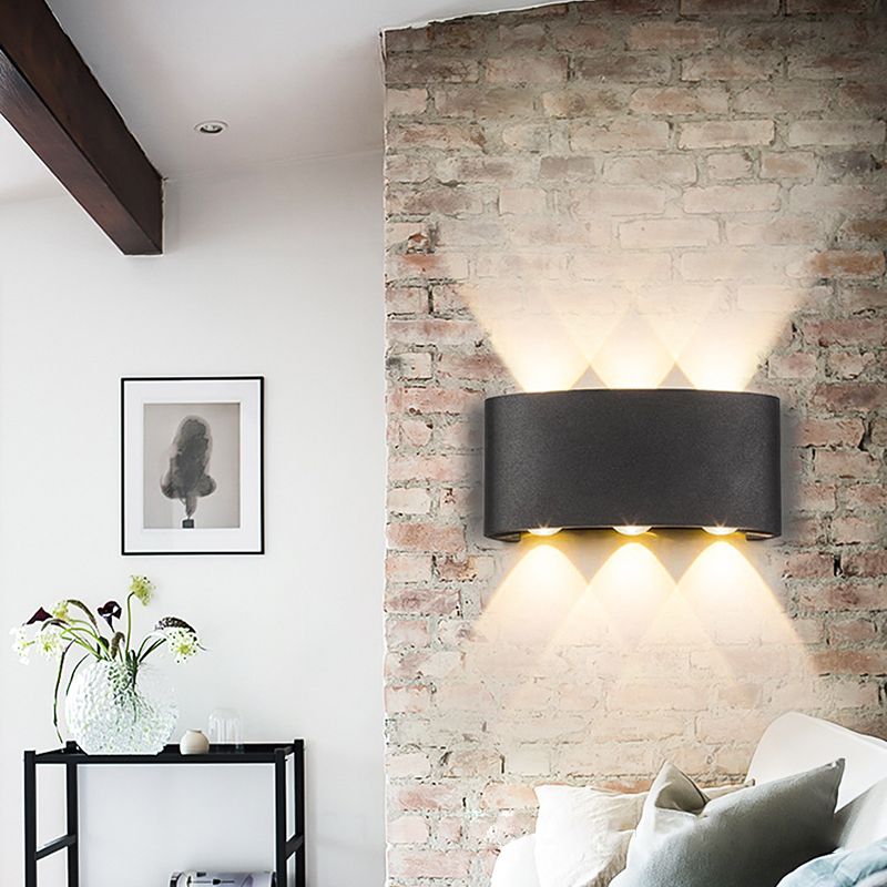 Modern Minimalist Minimalist Wall Monted Aiblowture Metal Wall Lights per soggiorno