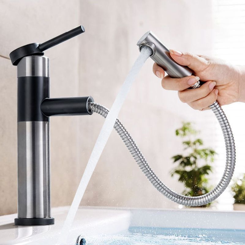 Glam 1-Handle Bathroom Sink Faucet 1 Hole Vessel Sink Bathroom Faucet with Stainless Steel