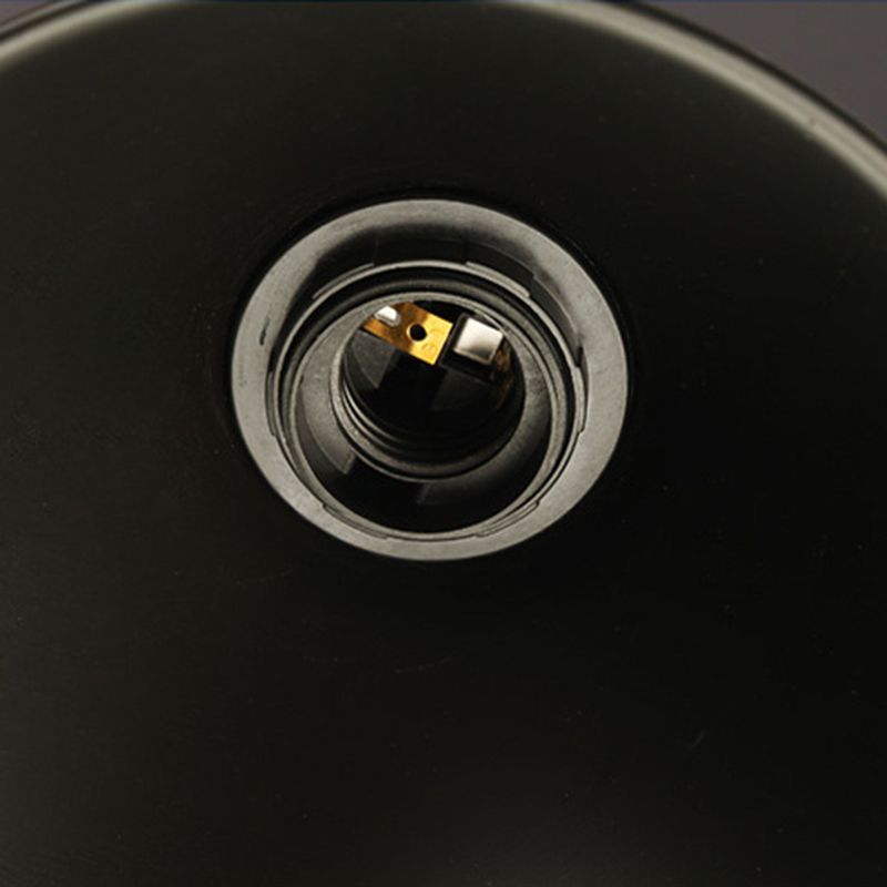 Colgante de sombra de color black metal de black metal de cuerda natural industrial para restaurante para restaurante