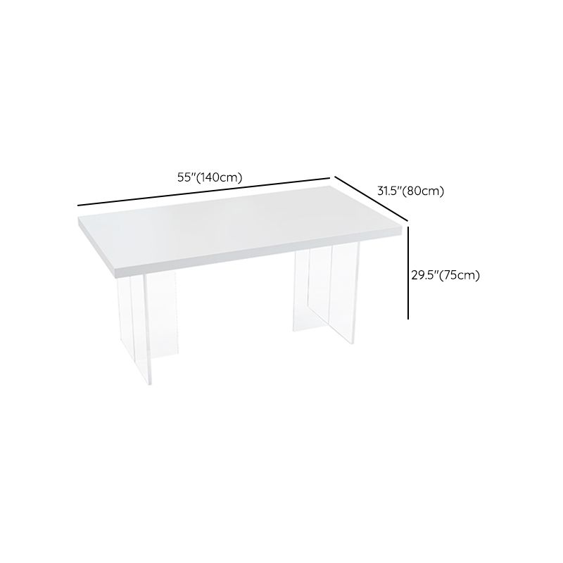 Modern 1/4/5 Pieces Furniture Sintered Stone Dining Set in White