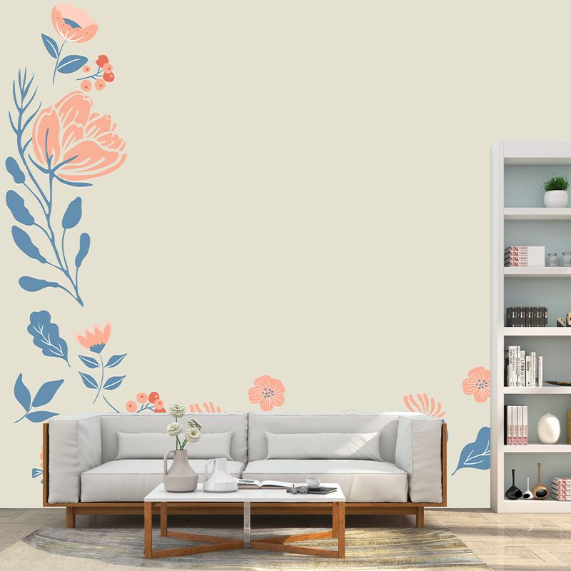 Customized Tropical Plant Mural Eco-friendly Decorative Wallpaper Wall Decor