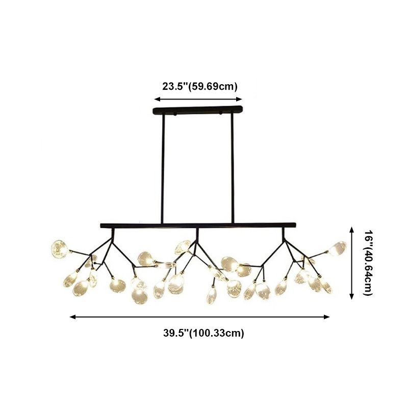 Nordic Modern Style Firefly Island Light Indoor Firefly Hanging Lamp for Dining Room