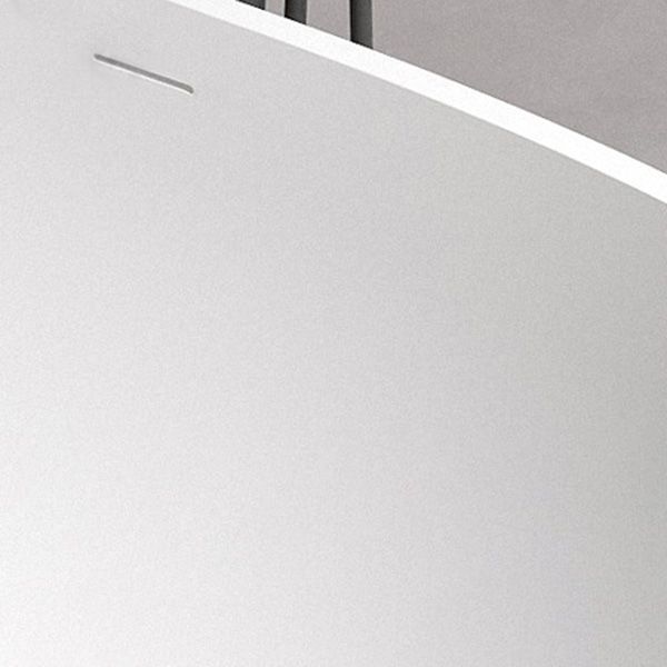 Modern Oval Bathtub Stand Alone Stand Alone Soaking Back to Wall Bath