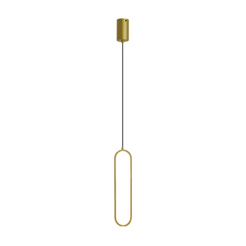 Metal Minimalist Hanging Lights Modern Style Linear suspension Mont Fixture pour salle à manger
