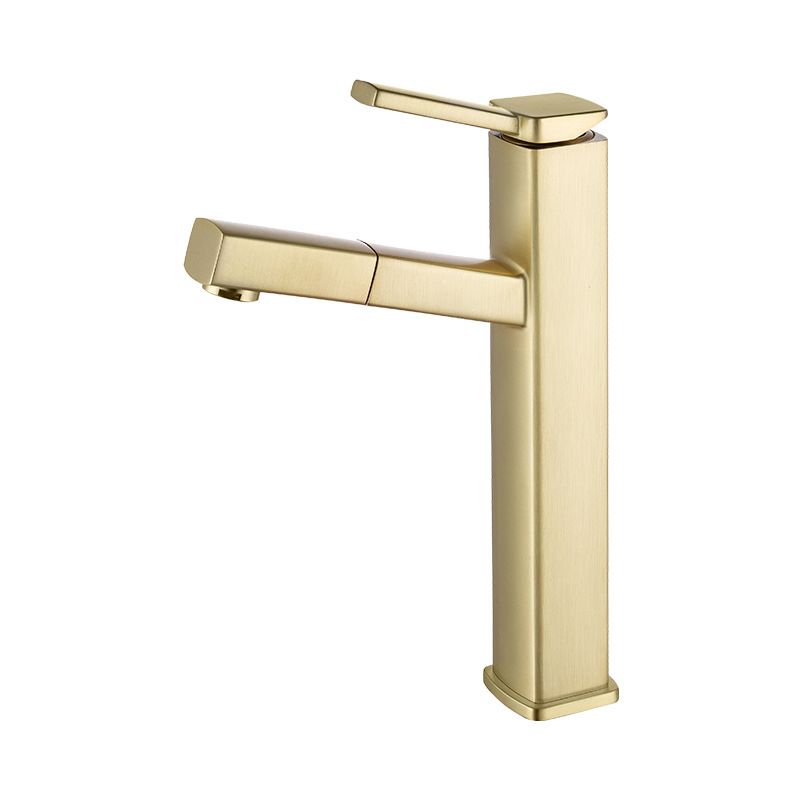 Glam Style Faucet Single Handle Centerset Faucet with Swivel Spout