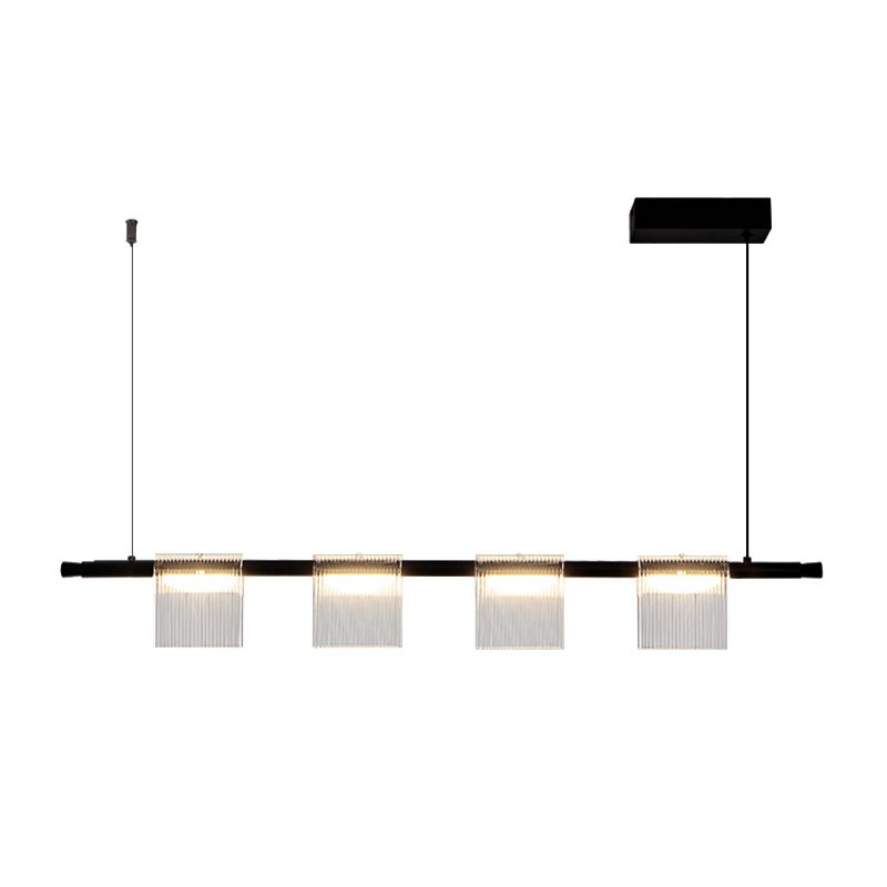 Modern LED Hanging Light Acrylic Island Light Fixture for Dining Room