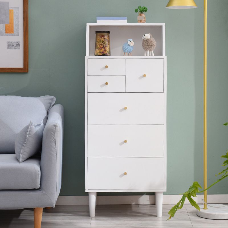 Solid Wood Accent Chest with Straight Legs 15.74" Wide Chest with 6 Drawers