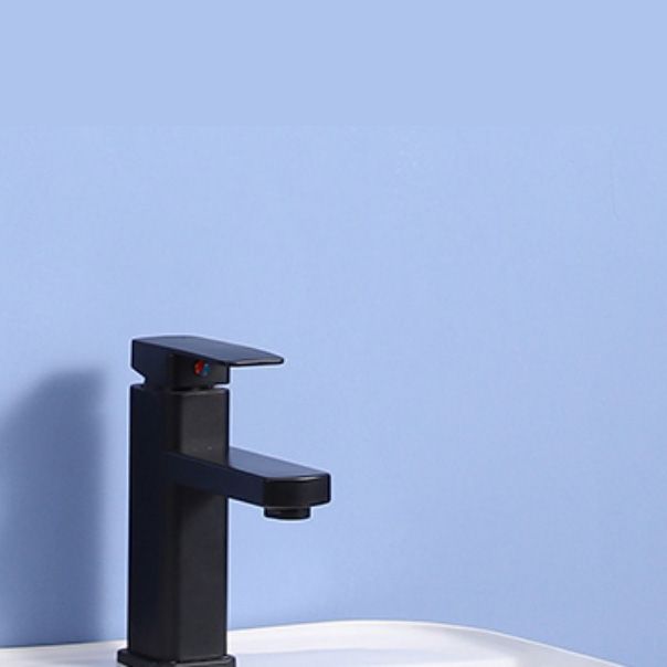 Modern Bathroom Sink Ceramic Rectangular White with Single Faucet Hole Vessel Sink