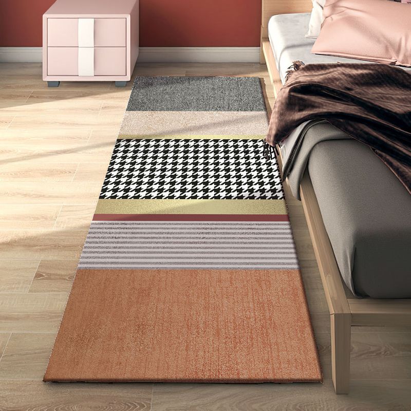 Grijs geometrisch patroon tapijt Modern polyester gebied Tapijt niet-slip ruggebied tapijt voor woonkamer