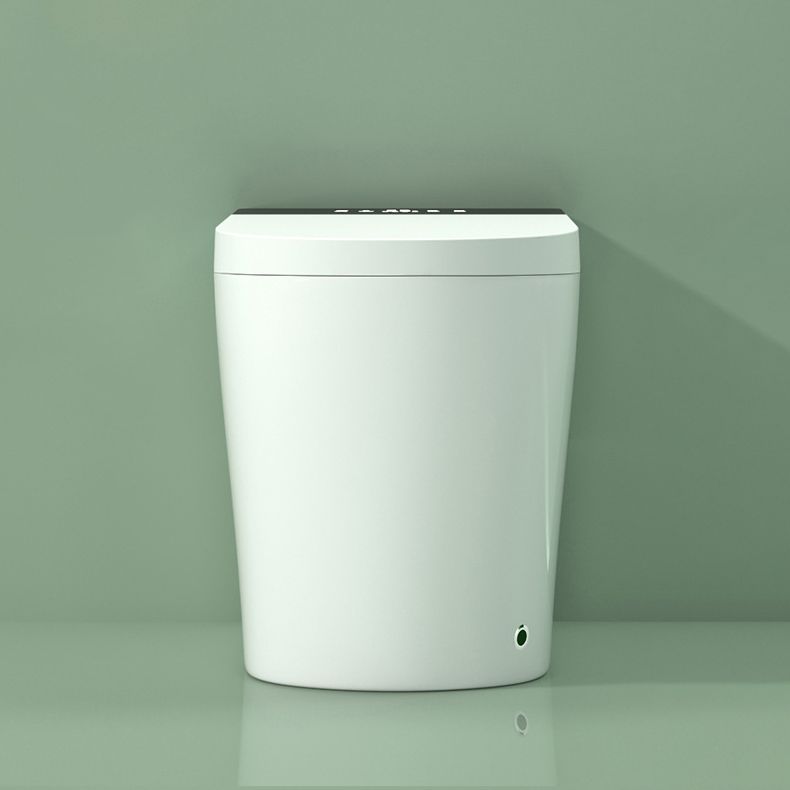 Modern Flush Toilet Heated Seat One-Piece Toilet with Slow Close Seat