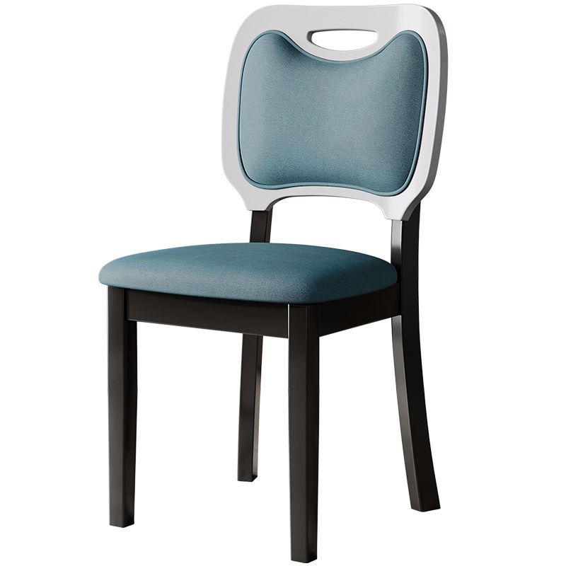 Nordic Style Solid Wood Chair Open Back Dining Side Chair for Dinning Room