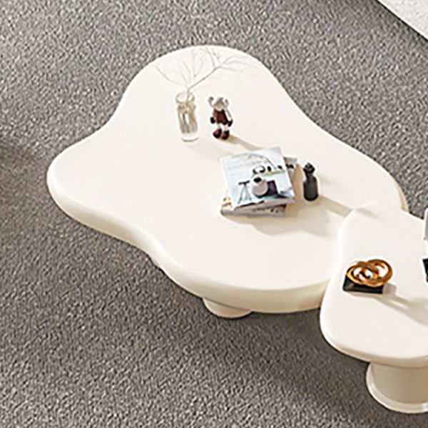 4 Legs Coffee Table Geometric Wood Coffee Coffee or End Table