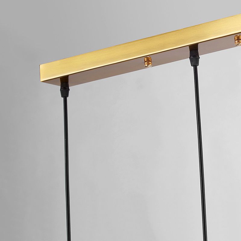 Gold Plated 3-Light Pendant Light Post-modern Metal Hanging Light Fixture for Dining Room