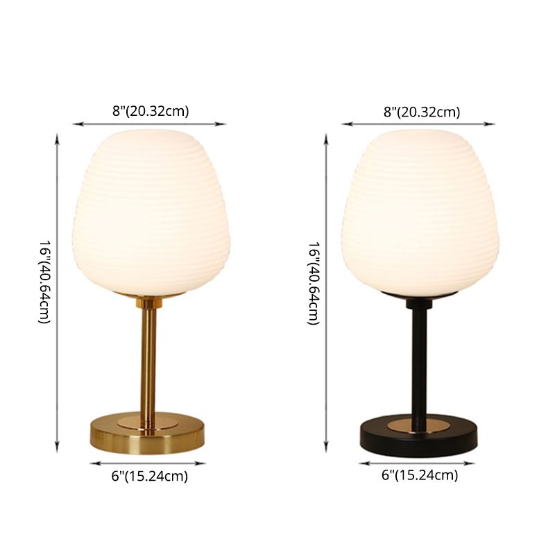 Flowerbud-Glas Nachttisch Lampen Einfachheit 1 Lichttisch Licht für Wohnzimmer