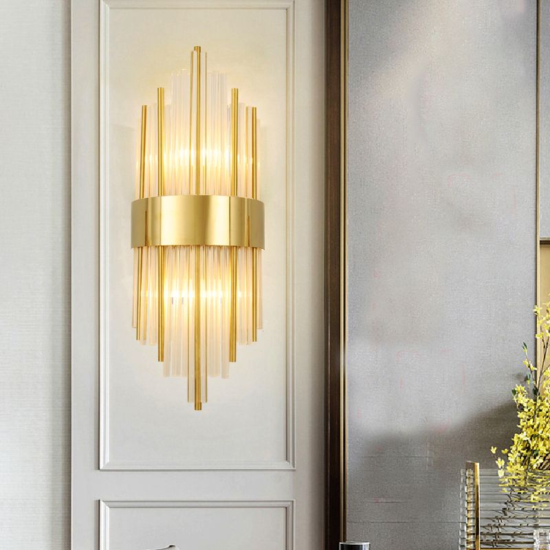 2 LA LA LA LUCCHI Crystal Fullo Scontro Scontro MOTORE UNICO MODERNO MOLTIRE LUME DELLA parete trasparente