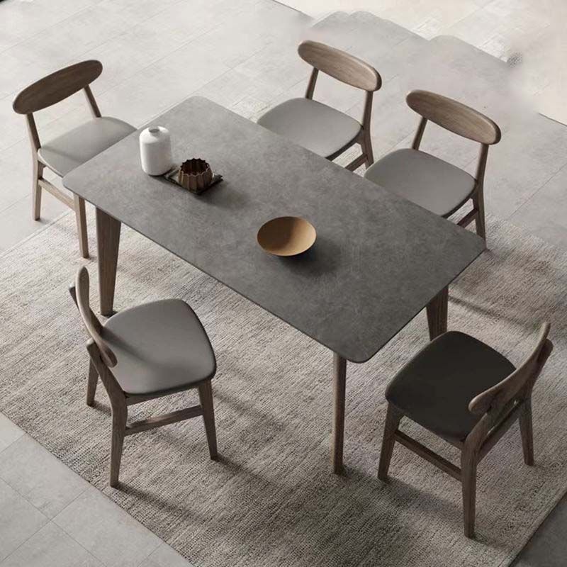 Modern Dining Sintered Stone Table Dining Rectangle Table for Home Use